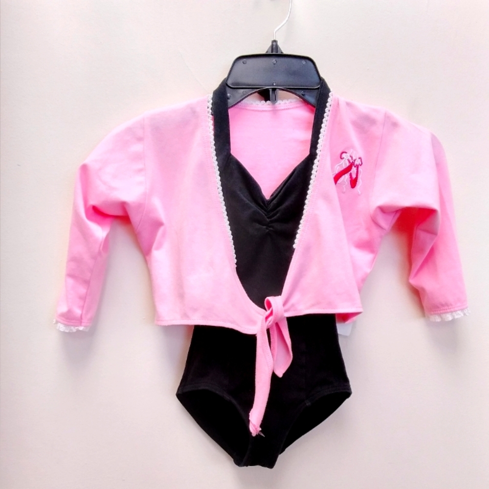 GUC Girls Capezio Halter leo with Wenchoice ballet wrap- intermediate child